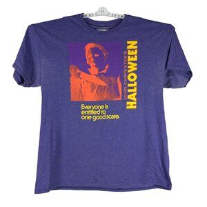 John Carpenter's Halloween Crew Neck Graphic T-Shirt Size XL Purple